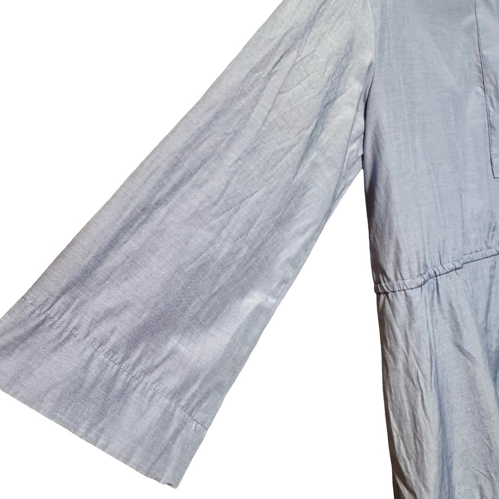 Pomander Place | Tuckernuck Lucy Light Blue Tiered Cotton 3/4 Sleeve Dress XL - Picture 8 of 13